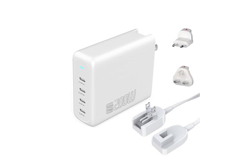 4smarts 545200 oplader til mobil enhed Laptop, B&aelig;rbar spillekonsol, Smartphone, SmartWatch, Tablet, Universel Hvid Vekselstr&oslash;m Hurtig opladning Indend&oslash;rs