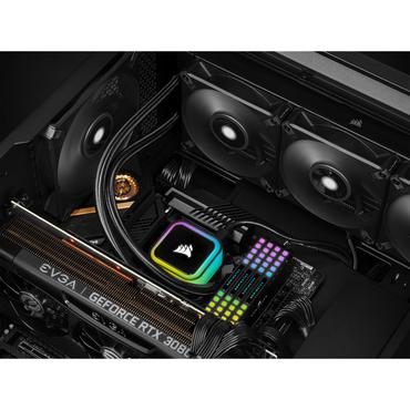 CORSAIR iCUE H150i RGB ELITE - kylsystem med vätska till processorn