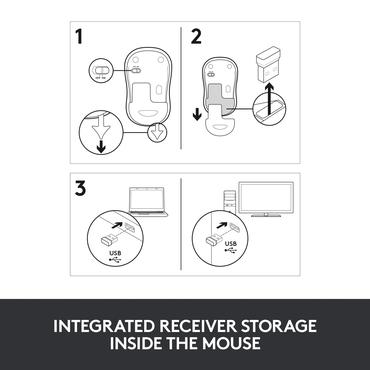 MOUSE WIRELESS LOGITECH M185