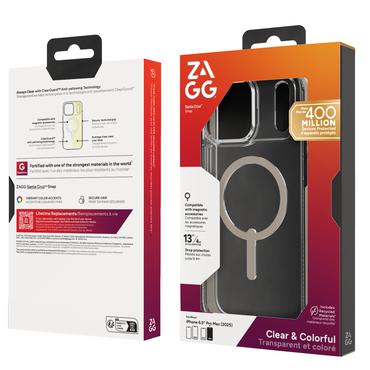 ZAGG Santa Cruz Snap mobiltelefon etui 17,5 cm (6.9") Cover Titanium, Transparent