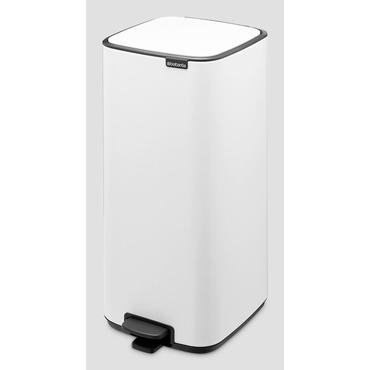 Brabantia Bo Pedal Bin 30 L Rektangulær Stål Hvid