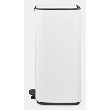 Brabantia Bo Pedal Bin 30 L Rektangulær Stål Hvid