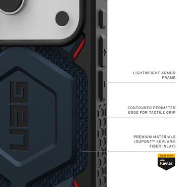 Urban Armor Gear Monarch Pro mobiltelefon etui 16 cm (6.3") Cover Sort, Blå