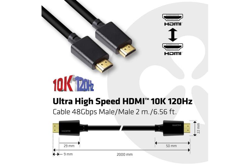 Club 3D CAC-1372 - HDMI-kabel - 2 m