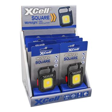 XCell Work Square Sort, Grå Klip lommelygte LED