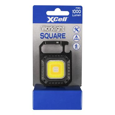 XCell Work Square Sort, Grå Klip lommelygte LED