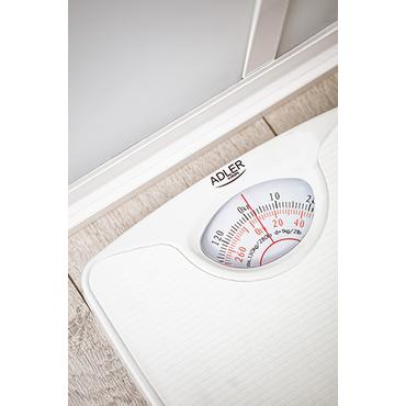 Adler AD 8151w Mechanical bathroom scale, White