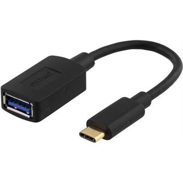 DELTACO USBC-1204 - USB typ C-adapter - USB typ A till 24 pin USB-C - 15 cm
