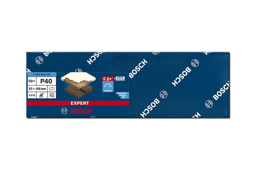 Bosch Expert C470 - sandpapirsark - for hardwood, mal p&aring; tr&aelig; - 50 stykker