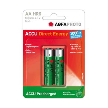 AgfaPhoto Direct Energy batteri - 2 x AA type - NiMH