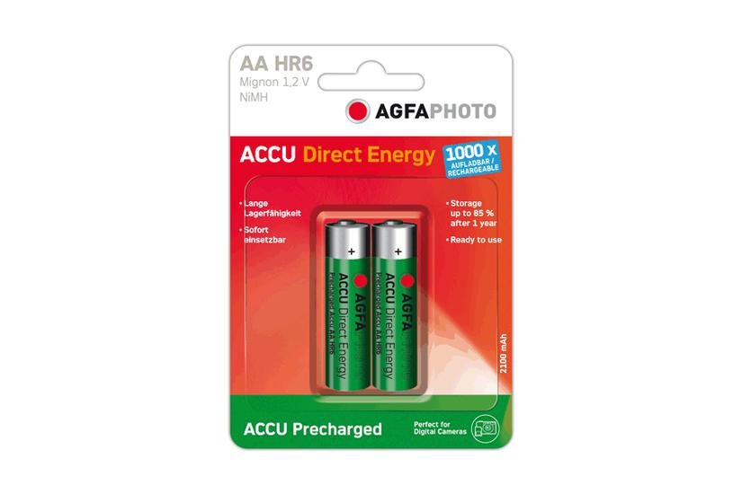 AgfaPhoto Direct Energy batteri - 2 x AA type - NiMH