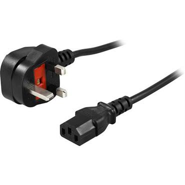 DELTACO DEL-109UK-10 - str&ouml;mkabel - BS 1363 till power IEC 60320 C13 - 2 m