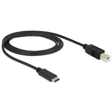 Delock - USB typ C-kabel - 24 pin USB-C till USB typ B - 1 m