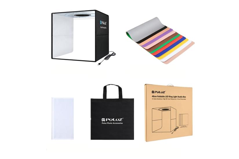 Puluz Namiot bezcieniowy 40cm LED PU5041B