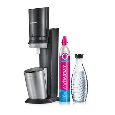 SodaStream Crystal 3.0 Metal, Rustfrit stål Sort