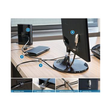 Kensington Desktop and Peripherals Standard Keyed Locking Kit 2.0 sikkerhedskabelslås