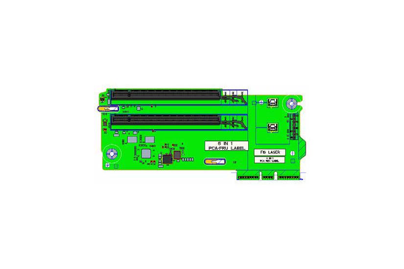 HPE x8/x8 Tertiary Riser Kit - kort f&ouml;r stigare