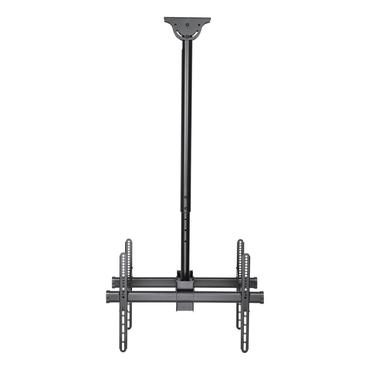 DELTACO Office monteringssæt - bag-til-bag, teleskopisk - for 2 LCD / plasmapaneler - sort