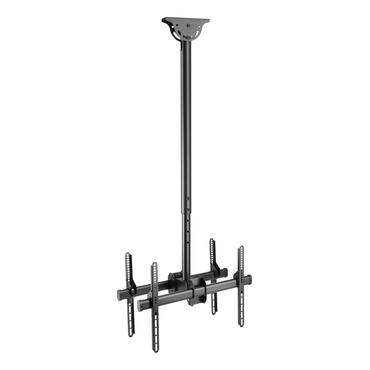 DELTACO Office monteringssæt - bag-til-bag, teleskopisk - for 2 LCD / plasmapaneler - sort