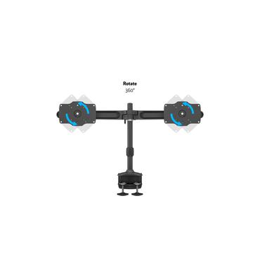 Multibrackets M monteringssats - dubbel skrivbordsfäste - för 2 monitorer - svart