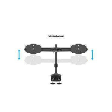 Multibrackets M monteringssats - dubbel skrivbordsfäste - för 2 monitorer - svart