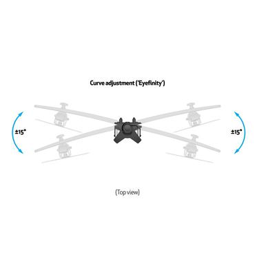 Multibrackets M monteringssats - dubbel skrivbordsfäste - för 2 monitorer - svart