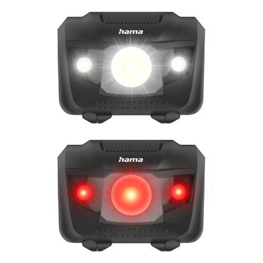 Hama HL200 Sort, Bl&aring;, Gul Hovedb&aring;nd lommelygte LED