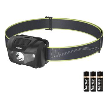 Hama HL200 Sort, Bl&aring;, Gul Hovedb&aring;nd lommelygte LED