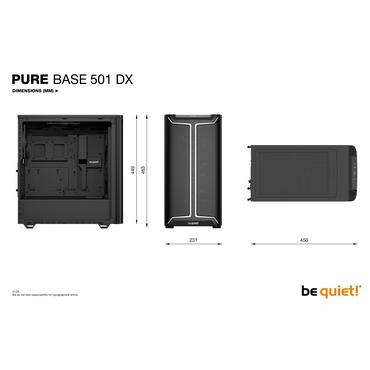 be quiet! Pure Base 501 DX Black Midi Tower Sort