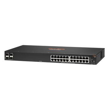 HPE Aruba Networking CX 6100 24G 4SFP+ Switch Administreret L3 Gigabit Ethernet (10/100/1000) 1U Sort