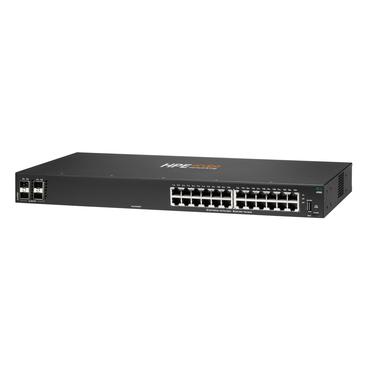 HPE Aruba Networking CX 6100 24G 4SFP+ Switch Administreret L3 Gigabit Ethernet (10/100/1000) 1U Sort