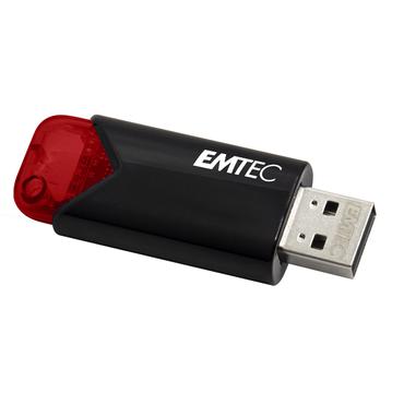 Emtec Click Easy USB-nøgle 256 GB USB Type-A 3.2 Gen 1 (3.1 Gen 1) Sort, Rød