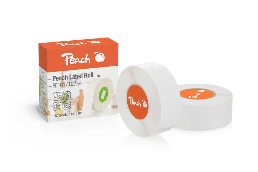 Peach Label Roll PE101 white