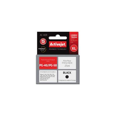 Activejet AC-40R Ink (erstatning for Canon PG-40; Premium; 25 ml; sort)