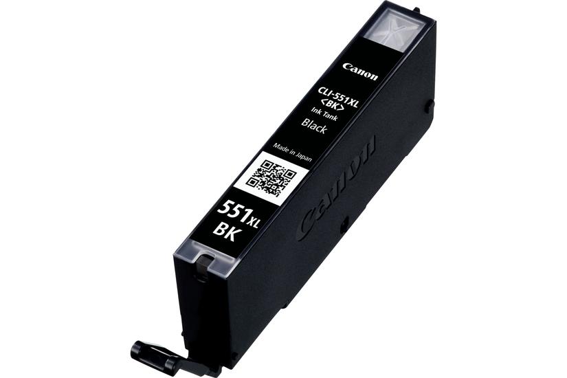 Canon CLI-551BK XL - L&aring;ng livsl&auml;ngd - svart - original - bl&auml;cktank