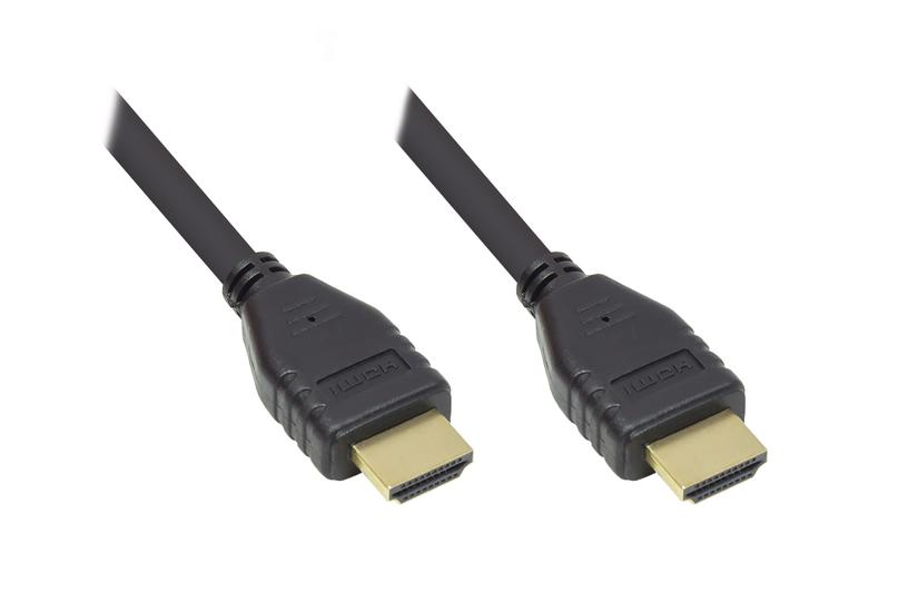 Alcasa GC-M0135 HDMI-kabel 0,5 m HDMI Type A (Standard) Sort