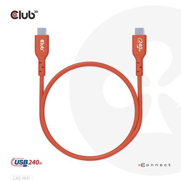 Club 3D - USB Type-C kabel - 24 pin USB-C til 24 pin USB-C - 4 m