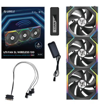 Lian Li UNI FAN SL Wireless ARGB PWM Lüfter, 3er-Pack inkl. Controller