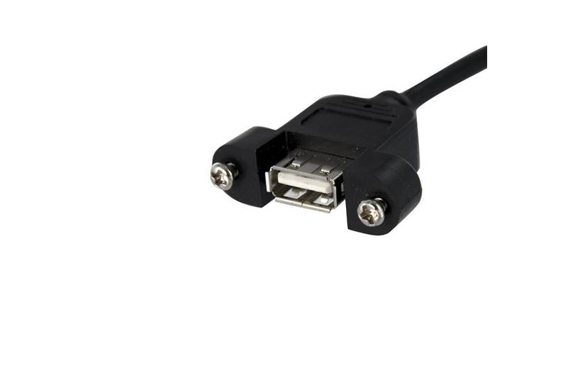 StarTech.com 1 ft Panel Mount USB Cable - USB A to Motherboard Header Cable Adapter F/F - USB 2.0 internal Cable (USBPNLAFHD1) - USB-intern till extern kabel - USB till 5 stifts USB 2.0-rubrik - 30 cm