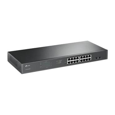 TP-Link TL-SG1218MPE Administreret L2 Gigabit Ethernet (10/100/1000) Strøm over Ethernet (PoE) 1U Sort