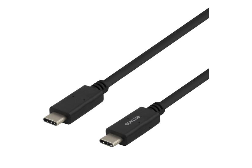 DELTACO - USB typ C-kabel - 24 pin USB-C till 24 pin USB-C - 3 m