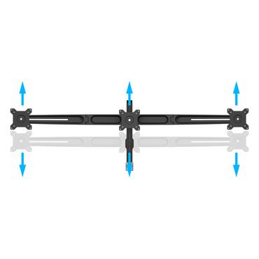 Multibrackets M VESA Desktopmount Triple Arm Expansion Kit - monteringskomponent - för 3 LCD-bildskärmar - svart