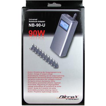 Inter-Tech CobaNitrox Xtended NB-90U - strømforsyningsadapter - 90 Watt