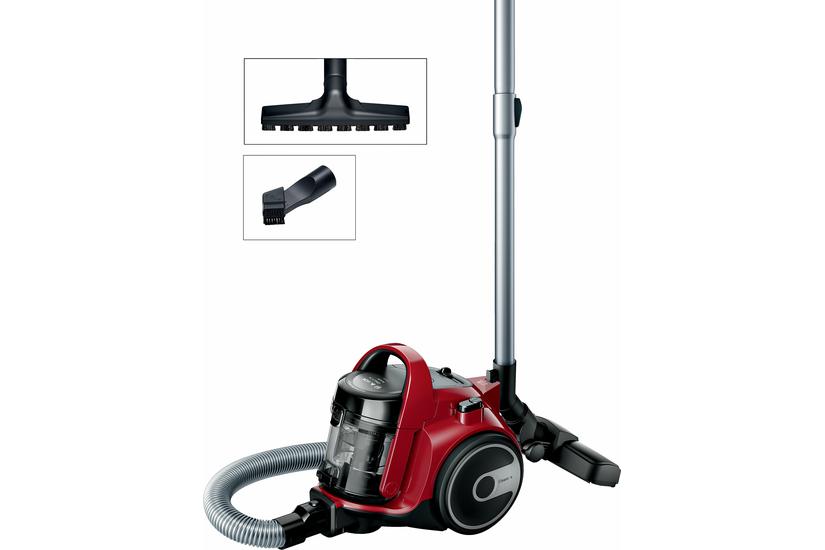 Bosch GS 05 BGC05AAA2 - støvsuger - beholder - chilirød/sort