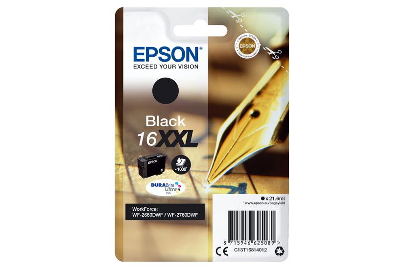 Epson 16XXL - XL - svart - original - bl&auml;ckpatron