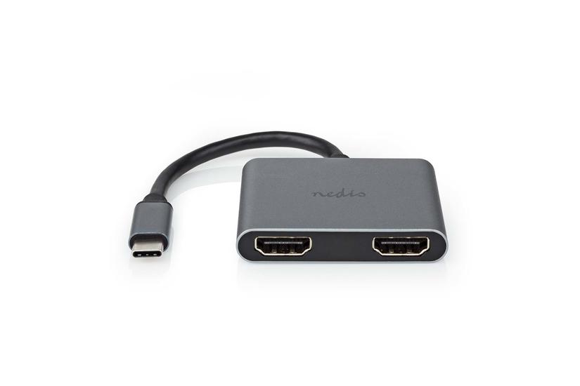 Nedis CCGB64670BK01, 3840 x 2160 pixlar, 3840 x 2160, 1080p, sortering, aluminium, polyvinylklorid (PVC), Rundt kabel