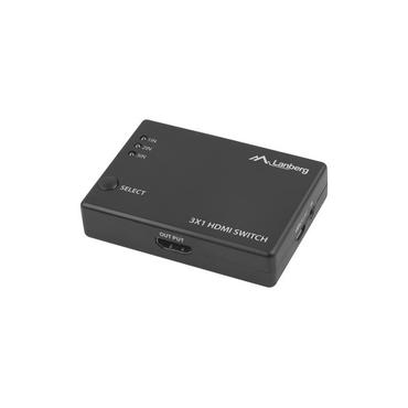 Lanberg SWV-HDMI-0003 - video-/audioswitch - 3 porte