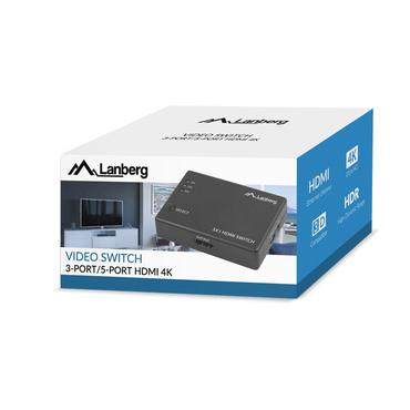 Lanberg SWV-HDMI-0003 - video-/audioswitch - 3 porte