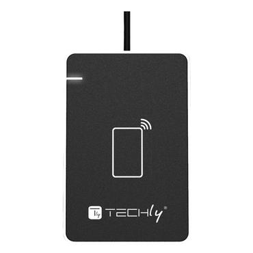 Techly I-CARD CAM-CIE RFID-læser USB Sort, Sølv