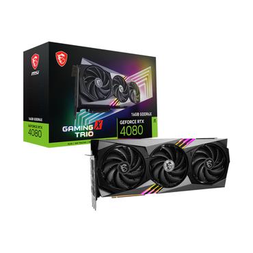 MSI GeForce RTX 4080 16GB GAMING X TRIO Grafikkort - 16GB GDDR6X